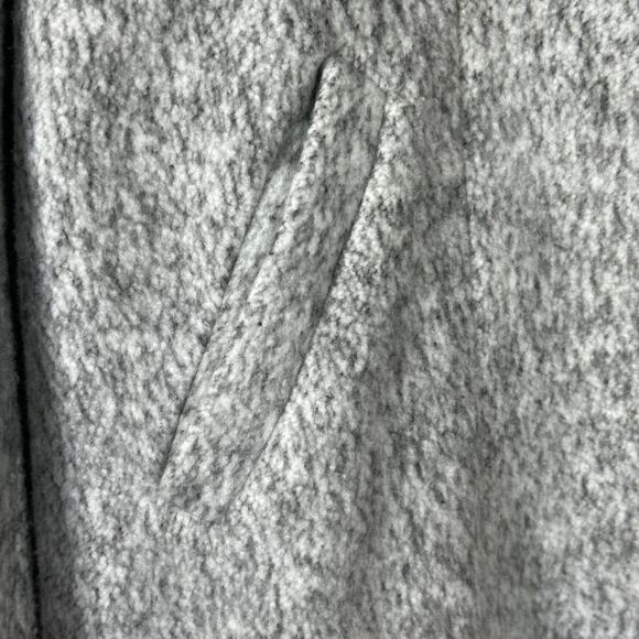 Torrid Pea Coat 3 3X Gray Heathered Long Lined Felt Hidden Buttons - Picture 4 of 14